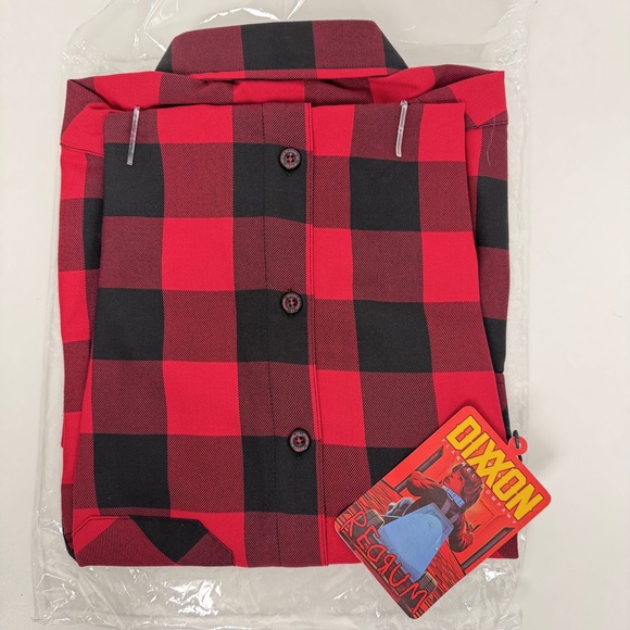 Dixxon Flannel REDRUM 2020 Red Black Plaid Long Sleeve - Limited Edition - Picture 5 of 7